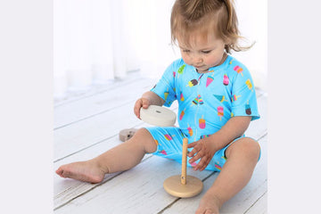 Badeanzugstoff, Bade Jersey, Swimwear, UPF50, Eis, aqua, 0,5 m